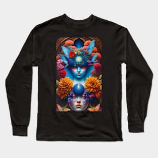 Mystical Maiden of the Blue Sea Long Sleeve T-Shirt